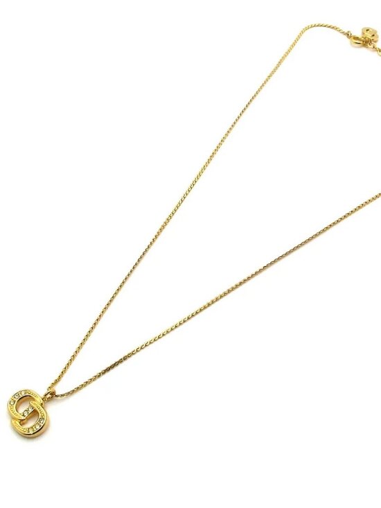 Dior Jewelry - DIOR/ChristianDior - Gold plating Rhinestones Necklace